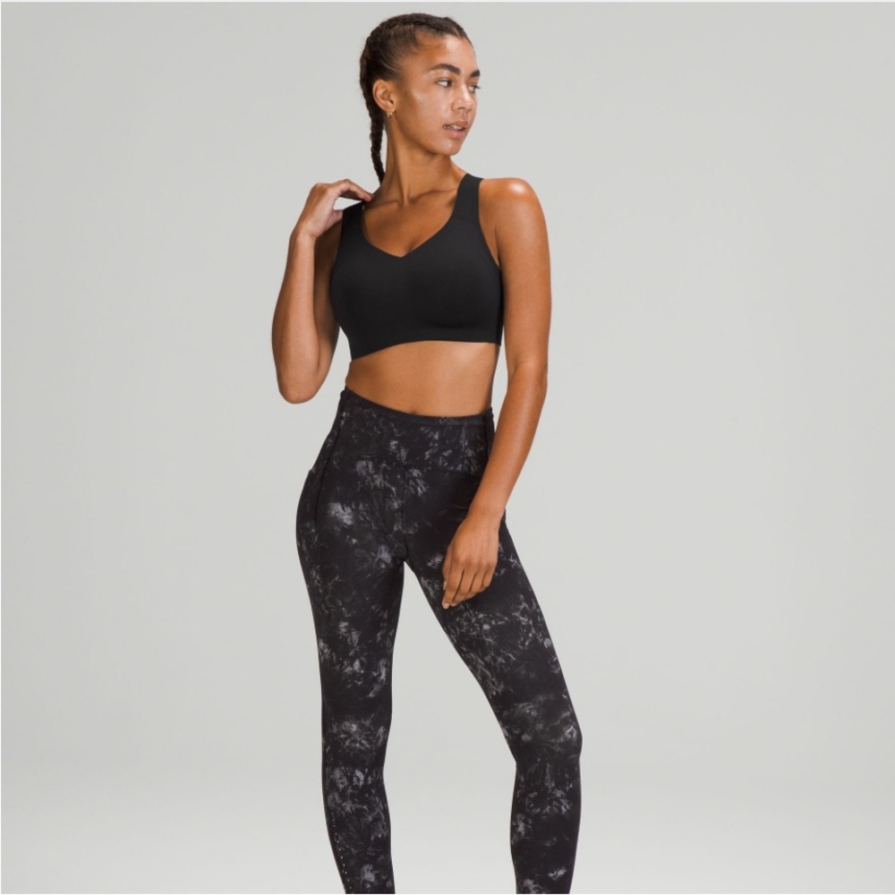 Lululemon Athletica Elite Weave-back Black Sports Bra
